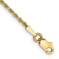 thumbnail image 1 of Primal Gold 10 Karat Yellow Gold 1.5mm Diamond-cut Rope Chain Anklet, 1 of 2