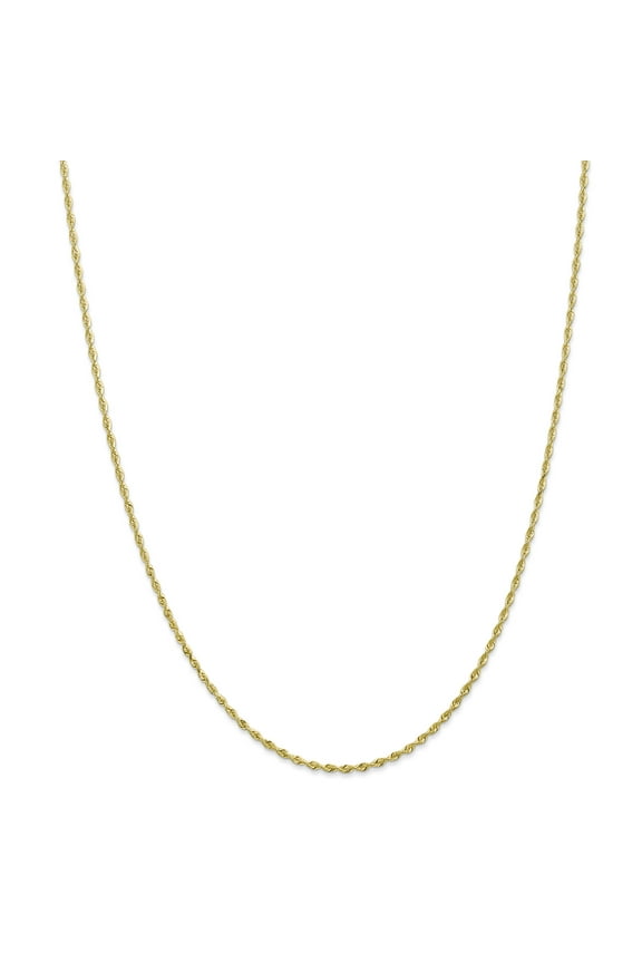 Primal Gold 10 Karat Yellow Gold 1.85mm Diamond-cut Quadruple Rope Chain