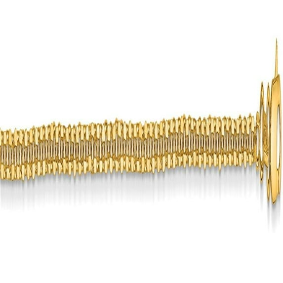 Primal Gold 10 Karat Yellow Gold 1.8mm Diamond-cut Cable Chain