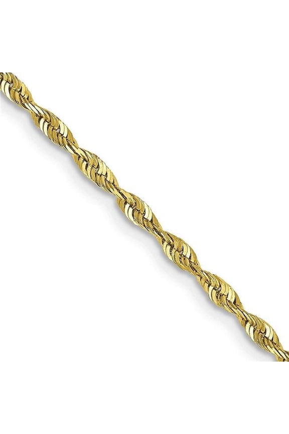 10 Karat Yellow Gold 2.0mm Diamond-Cut Extra-Lite Rope Chain