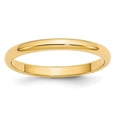 thumbnail image 1 of Primal Gold 10 Karat Yellow Gold 2.5mm Half Round Band Size 8, 1 of 6