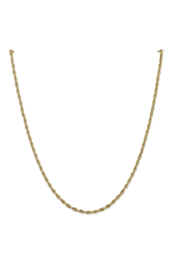 10 Karat Yellow Gold 2.8mm Semi-solid Rope Chain