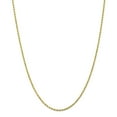 thumbnail image 1 of Primal Gold 10 Karat Yellow Gold 2mm Diamond-cut Rope Chain Anklet, 1 of 4