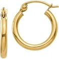 thumbnail image 1 of Primal Gold 10 Karat Yellow Gold 2mm Tube Hoop Earrings, 1 of 5