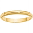 thumbnail image 1 of Primal Gold 10 Karat Yellow Gold 3mm Milgrain Half Round Band Size 10, 1 of 6