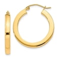 thumbnail image 1 of Primal Gold 10 Karat Yellow Gold 3mm Polished Square Hoop Earrings, 1 of 4