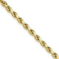 thumbnail image 1 of Primal Gold 10 Karat Yellow Gold 3mm Semi-solid Diamond-cut Rope Chain, 1 of 4