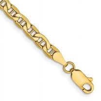 Primal Gold 10 Karat Yellow Gold 4.1mm Semi Solid Anchor Chain