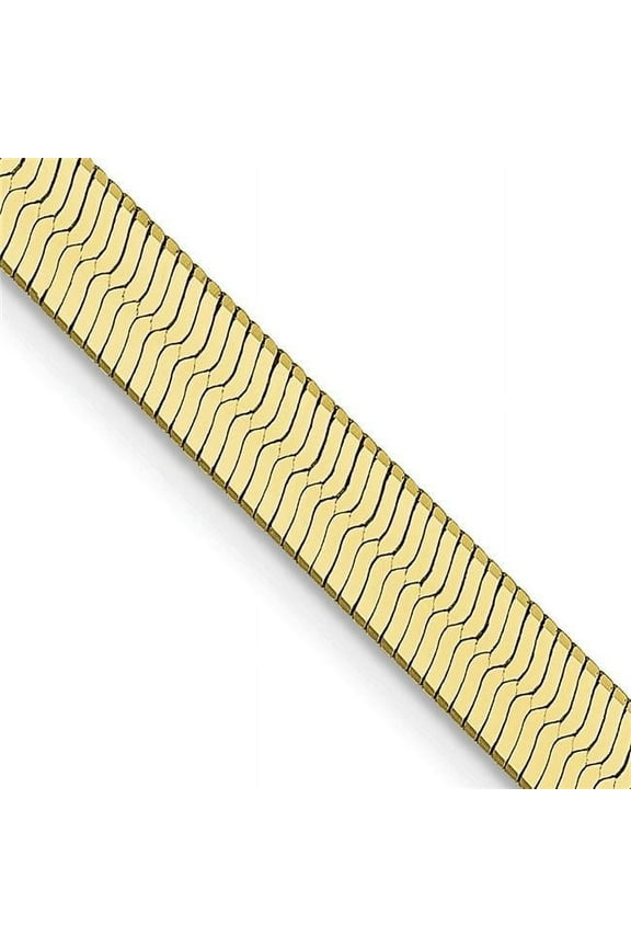 10 Karat Yellow Gold 4mm Silky Herringbone Chain