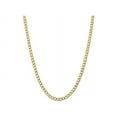 thumbnail image 1 of Primal Gold 10 Karat Yellow Gold 5.25mm Semi-solid Curb Link Chain, 1 of 4