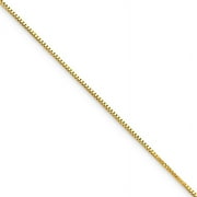 PRIMAL GOLD 10 Karat Yellow Gold .5mm Box Chain