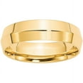 thumbnail image 1 of Primal Gold 10 Karat Yellow Gold 6mm Knife Edge Comfort Fit Band Size 6.5, 1 of 5