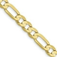 thumbnail image 1 of Primal Gold 10 Karat Yellow Gold 6mm Light Concave Figaro Chain, 1 of 4