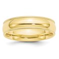 thumbnail image 1 of Primal Gold 10 Karat Yellow Gold 6mm Milgrain Comfort Fit Band Size 8, 1 of 4