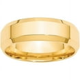 thumbnail image 1 of Primal Gold 10 Karat Yellow Gold 7mm Bevel Edge Comfort Fit Band Size 8, 1 of 6