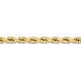 thumbnail image 1 of 10k Yellow Gold Solid 8mm Handmade Sparkle Cut Rope Chain Anklet 9 Inch Barrel Clasp-Anklet for Women and Men, 1 of 2