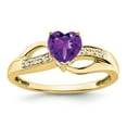 thumbnail image 1 of Primal Gold 10 Karat Yellow Gold Amethyst and Diamond Ring, 1 of 4