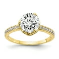 thumbnail image 1 of Primal Gold 10 Karat Yellow Gold Cubic Zirconia Ring, 1 of 7