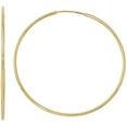 thumbnail image 1 of Primal Gold 10 Karat Yellow Gold Endless Tube Hoop Earrings, 1 of 4