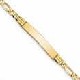thumbnail image 1 of Primal Gold 10 Karat Yellow Gold Figaro Link ID Bracelet, 1 of 3