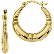 PRIMAL GOLD 10 Karat Yellow Gold Hoop Earrings