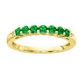 thumbnail image 1 of Primal Gold 10 Karat Yellow Gold Lab Created Emerald and Diamond Ring, 1 of 7