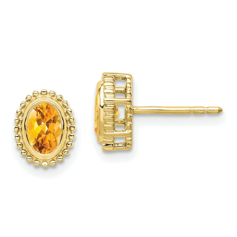 Walmart 10 karat gold best sale earrings