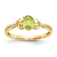 thumbnail image 1 of Primal Gold 10 Karat Yellow Gold Peridot and Diamond Ring, 1 of 7