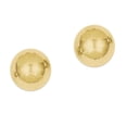 thumbnail image 1 of Primal Gold 10 Karat Yellow Gold Polished 6mm Ball Post Earrings, 1 of 4