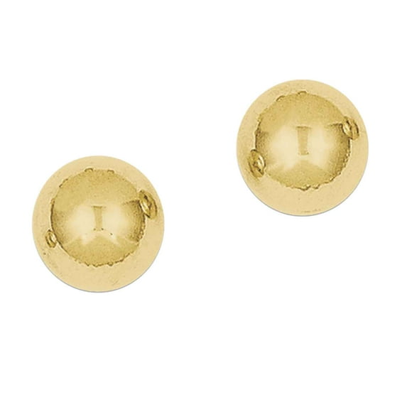 Primal Gold 10 Karat Yellow Gold Polished 6mm Ball Post Earrings