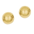 thumbnail image 1 of Primal Gold 10 Karat Yellow Gold Polished 8mm Ball Post Earrings, 1 of 5