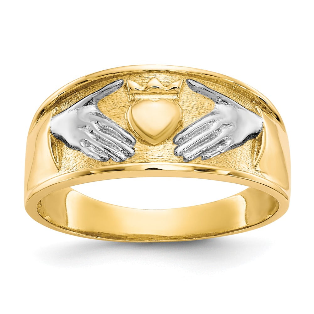 Claddagh Ring - Men's Gold Claddagh Ring Bold at IrishShop.com | FADRRGN1001