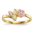 thumbnail image 1 of Primal Gold 10 Karat Yellow Gold with 12 Karat Rose and Green Accent Black Hills Diamond Ring, 1 of 7