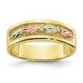 thumbnail image 1 of Primal Gold 10 Karat Yellow Gold with 12 Karat Rose and Green Accent Black Hills Ring, 1 of 4