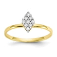 thumbnail image 1 of Primal Gold 10 Karat Yellow Gold with White Rhodium-plated Cubic Zirconia Promise Ring, 1 of 7