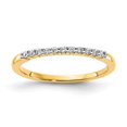 thumbnail image 1 of Primal Gold 10K Yellow Gold Polished Cubic Zirconia Wedding Band, 1 of 5