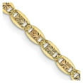 thumbnail image 1 of Primal Gold 14 Karat 2.75mm Tri-color Pave Valentino Chain, 1 of 5