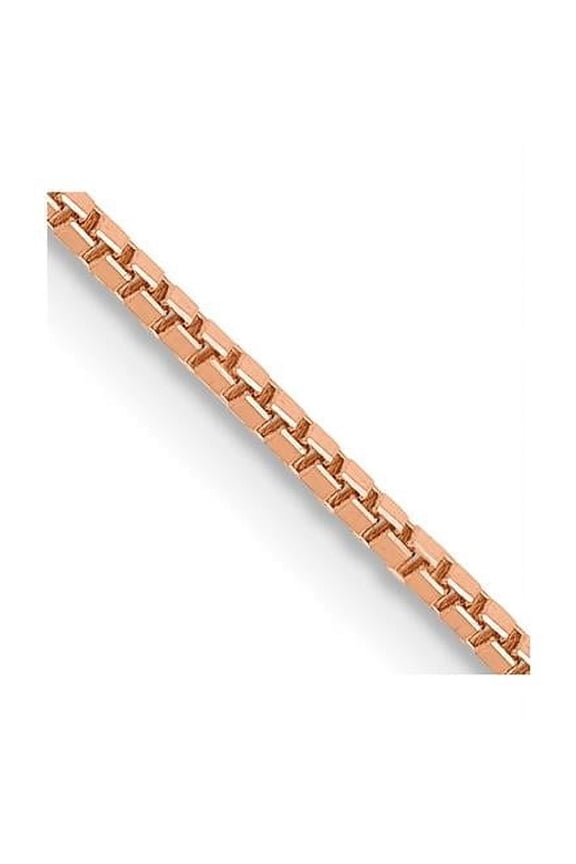 14 Karat Rose Gold 1.0mm Box Chain Necklace
