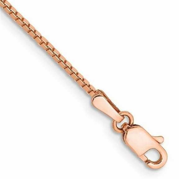 Primal Gold 14 Karat Rose Gold 1.1mm Box Chain Bracelet
