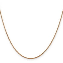 Primal Gold 14 Karat Rose Gold 1.1mm Ropa Chain Necklace