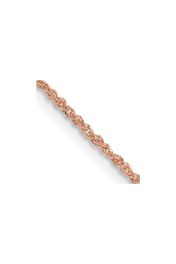 14 Karat Rose Gold 1.1mm Ropa Chain Necklace