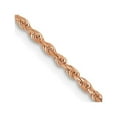 thumbnail image 1 of Primal Gold 14 Karat Rose Gold 1.50mm Diamond-cut Rope with Lobster Clasp Chain, 1 of 4