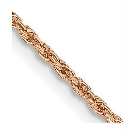 Primal Gold 14 Karat Rose Gold 1.5mm Diamond-cut Rope Chain Necklace