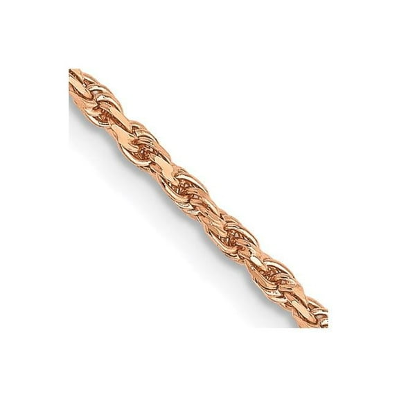 Primal Gold 14 Karat Rose Gold 1.8mm Diamond-cut Rope Chain Necklace
