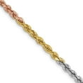 thumbnail image 1 of Primal Gold 14 Karat Tri-Color 2.9mm Diamond-cut Rope Chain, 1 of 4