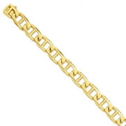 Primal Gold 14 Karat Two-Tone 12.5mm Anchor Link Bracelet