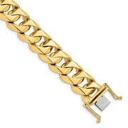 Primal Gold 14 Karat Two-Tone 15mm Traditional Link Bracelet