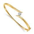 thumbnail image 1 of Primal Gold 14 Karat Two-Tone VS Diamond bangle, 1 of 3