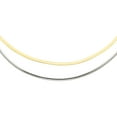thumbnail image 1 of Primal Gold 14 Karat Two-tone 2.5mm Reversible Omega Necklace, 1 of 4