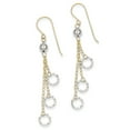 thumbnail image 1 of Primal Gold 14 Karat Two-tone Circle Dangle Earrings, 1 of 5